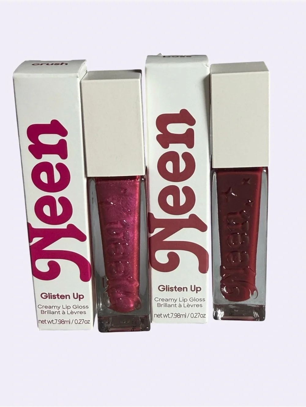 2 Neen Glisten Up Lip Gkosses in Crush and Boss